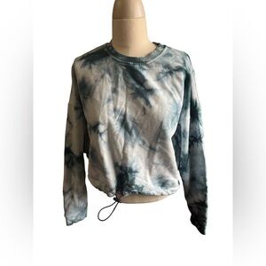 COBBLE Lane Blue Tie Dye Sweatshirt size l